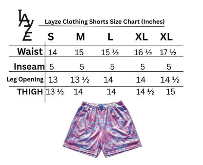 Pink "ROYALTY" Mesh Shorts